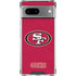 NFL San Francisco 49ers Distressed Google Pixel 7a Clear Case